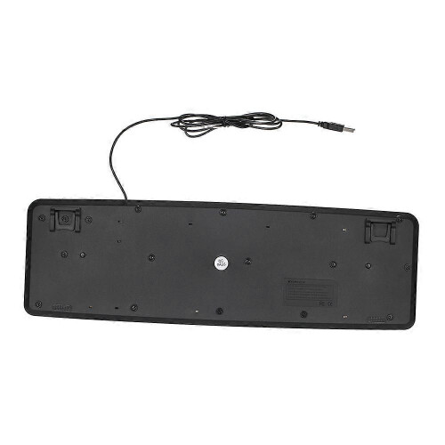 USB Wired Keyboard for Low Vision Users with Large White Keys Black Letters for Old Men 1