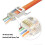 Shielded Cat7 & Cat6A Pass Through RJ45 Connectors (20 Pack) with Boots 3
