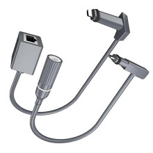 Stecker auf RJ45 Adapter, Gummi- und Kupferverbinder, 26AWG Einzelader auf RJ45 Adapter