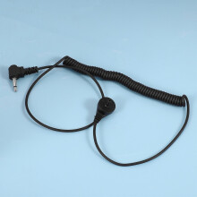 RHF 617-1N Auricolare per sorveglianza con tubo acustico a spirale trasparente da 3,5 mm, solo ricezione/ascolto.