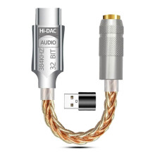 Cavo audio AUX da USB C a 3,5 mm, amplificatore per cuffie ALC5686, decoder audio digitale Hi-Fi.