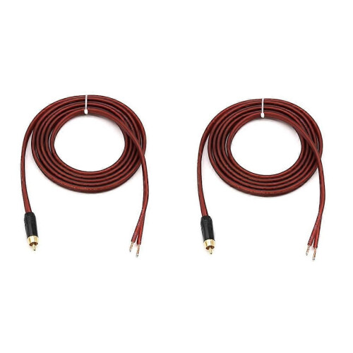 2Pcs Speaker Cable Bare Wire Speaker Wire to Plug,Adapter