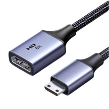 Adattatore da Mini a HDMI compatibile 8K 60Hz 3D compatibile con GoPro Hero 7 Raspberry Pi 4 Sony Nikon