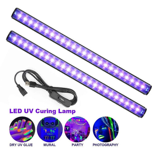 Λάμπα LED UV 380-400nm με σωλήνα T5 5V USB βύσμα, υπεριώδες φως, LED σ 1