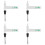 4pcs BSR Needle Stylus, for BSR ST-16 ST-17 1