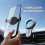 Supporto magnetico per auto con clip, compatibile con supporto girevole a ventosa e supporto per telefono, 4