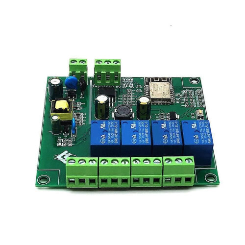 4 Channel ESP8266 Wireless WIFI Relay Module ESP-12F Development Board AC90-250V/DC7-30V/5V E-WeLink APP Remote Control 1