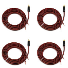 4 cables de altavoz con cable pelado a conector, adaptador de conector de repuesto a cable pelado para