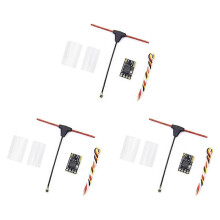 3 stuks ELRS-ontvanger 2,4 GHz NANO ExpressLRS-ontvanger CRSF met T-type antenne, compatibel met RC