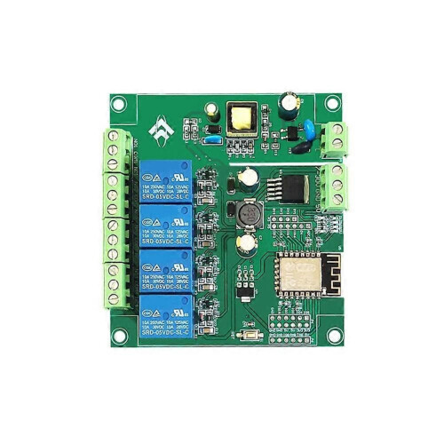4 Channel ESP8266 Wireless WIFI Relay Module ESP-12F Development Board AC90-250V/DC7-30V/5V E-WeLink APP Remote Control 2