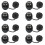 8PCS RJ45 Panel Mount Coupler, IP68 Shielded Industrial Panel Mount Ethernet LAN Through Connector f 1