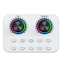 Professional Live Sound Card Podcast Equipment Sound Audio Studio Recording Live Broadcast DJ Device compatible for Music Live