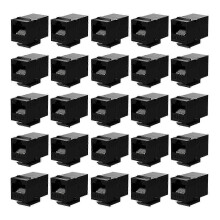 25 Stück Cat6 RJ45 Buchse auf Buchse Inline-Koppler Ethernet-Netzwerkanschluss