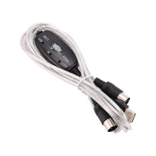 USB to MIDI 5Pin Cable Converter 2 in 1 to PC Audio Output Editing for Piano Electronic Electronic M