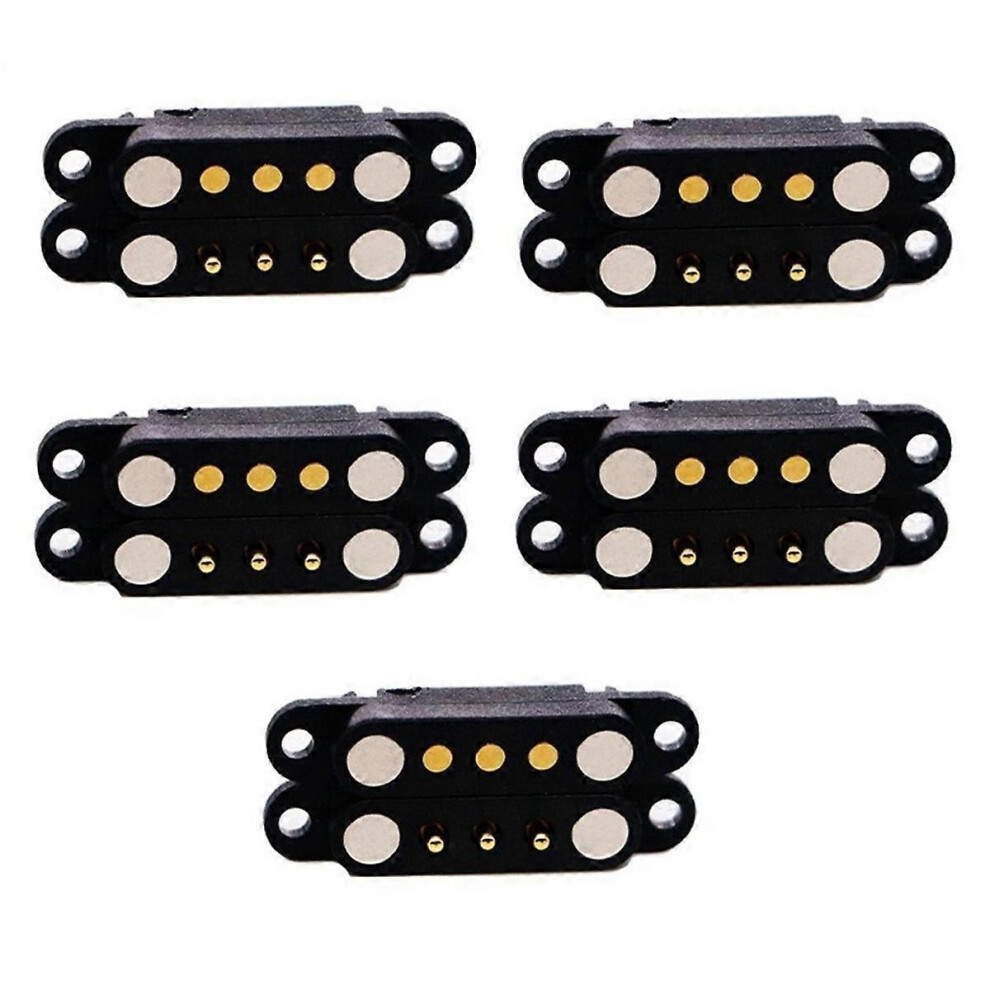5Pair Magnetic Pogo Pin Connector 3Pin Pogopin Male Female 2.54 Mm Spring Loaded Magnet Connector P 9319739664126