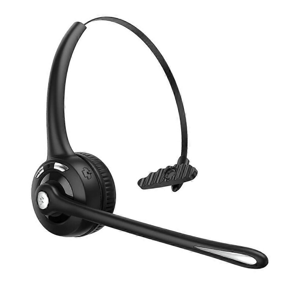 Photos - Headphones Business Headphone Bluetooth Telephone Headset Light Weight Black Single Ear Adjustable Mic Range for Phone for Meeting
