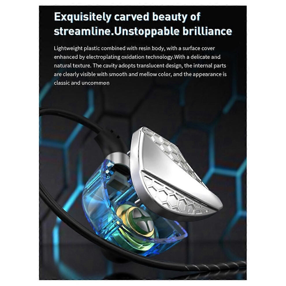 Qkz Hi6t Earbuds Hifi Headsets Dynamic Driver Iem Stereo B 9319739672763