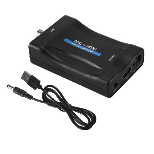 Μετατροπέας BNC σε HDMI, θηλυκός, CVBS, BNC, HDMI, ομοαξονικός, έξοδος 10 2