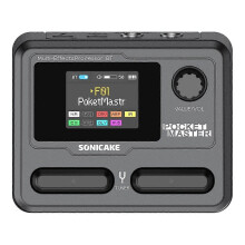 SONICAKE Pocket Master Wzmacniacz do gitary basowej i gitary elektrycznej, pedał efektów wielofunkcyjnych,