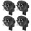 4pcs 3 Pin Plug to IEC 320 C5 Power Adapter Universal Standard Computer Power Adapter 1