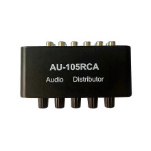 AU-105RCA Audioverteiler Stereo-Audiomischer 1 Eingang 5 Ausgänge Mehrkanal-Audioverteiler für