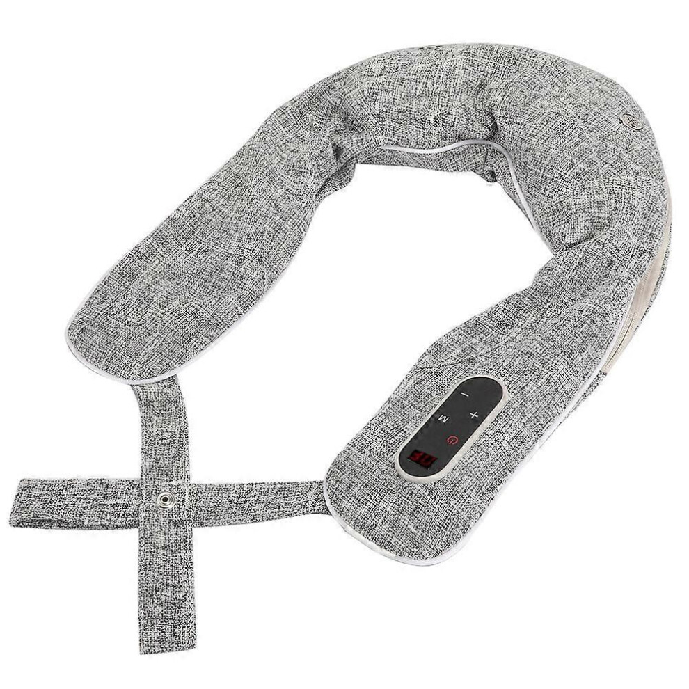 Electric Heating Pad Neck Shoulder Back Pain Relief Massage Cushion