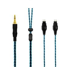 8-Strand Single Crystal Copper Silver Plated for HD600 HD650 HD660S2 Balanced Headphone Upgrade Cabl