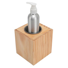 Scalda-olio per massaggi con finitura effetto legno, foro singolo, 2 flaconi, controllo costante della