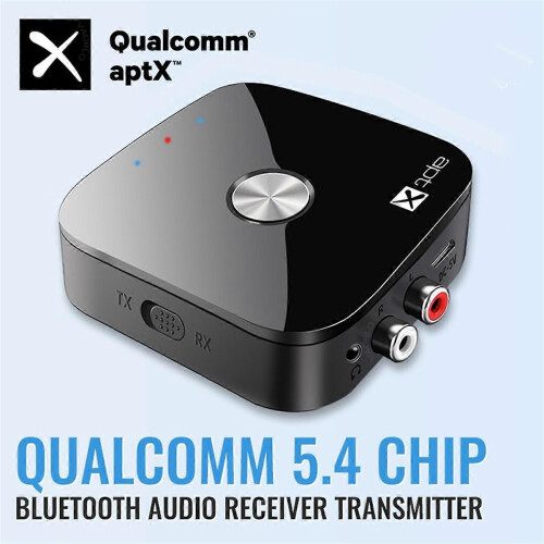 Δέκτης ήχου Bluetooth 5.4 AptX-Adaptive/HD/LL 3.5MM AUX 2-σε-1 ασύρματος προσαρμογέας HiFi 1