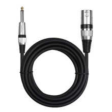 Cavo audio per microfono da 6,35 mm maschio a XLR maschio, compatibile con altoparlanti, chitarre e