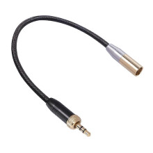 Cavo audio per microfono con filettatura interna da 3,5 mm maschio a mini XLR a 3 pin, adattatore compatibile