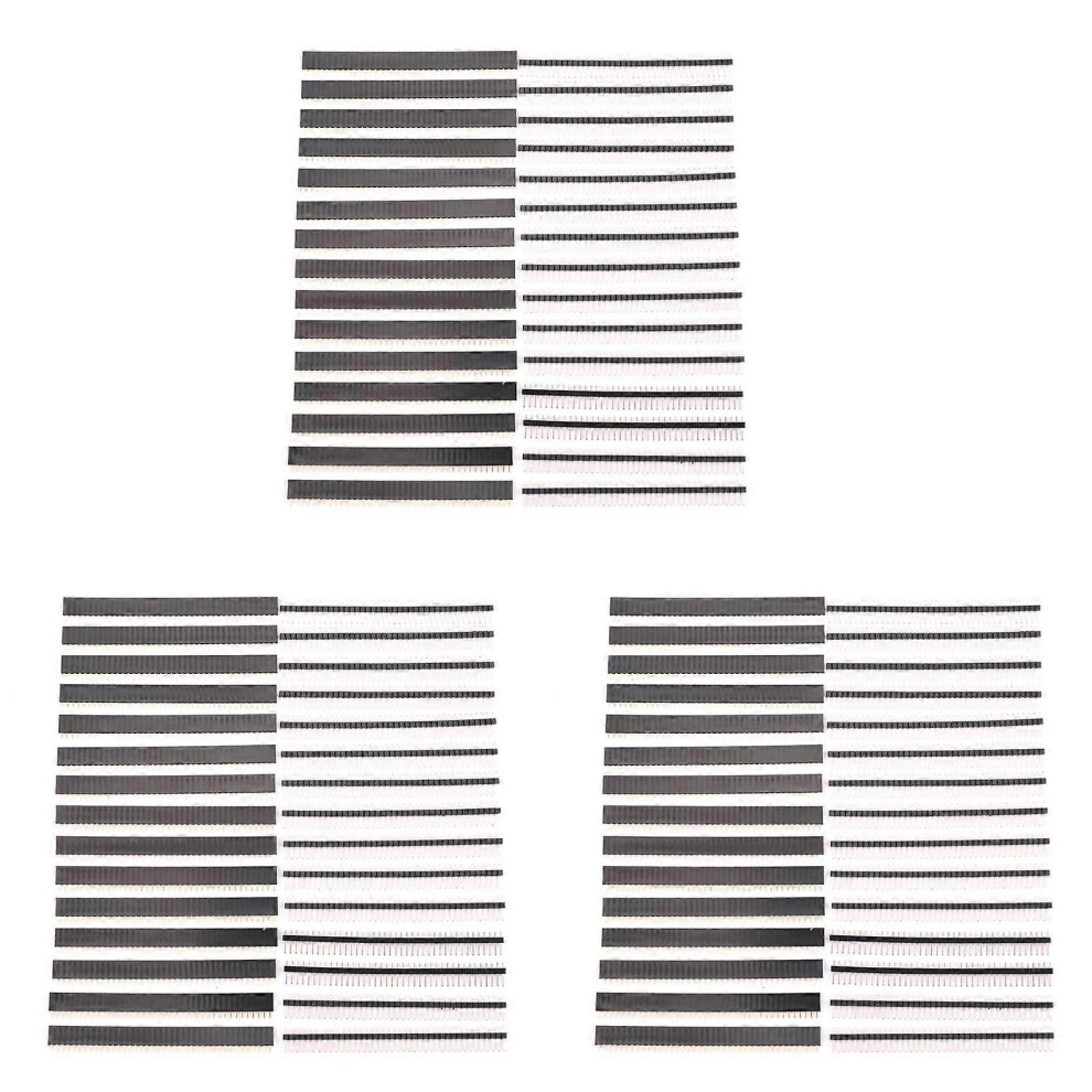 90 Pcs 40 Pin 2.54Mm Male & Female Pin Headers Plug Connector For Arduino Prototype Shield 9319739665109