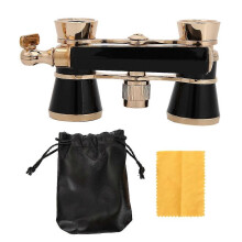 3X25 Opera Binocular Telescope Theater Portable for Women Girls Children Black