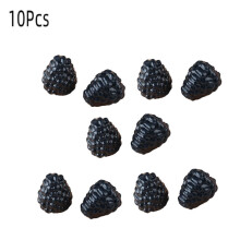 10 ks umělých borůvek, rekvizity z PVC, 2,7 x 2,4 cm