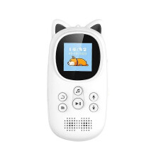 Bluetooth MP3 Player for Kids 32G Cute Kitty Music Player with Speaker, Support TF Card,FM Radio,Recording,Alarm Clock