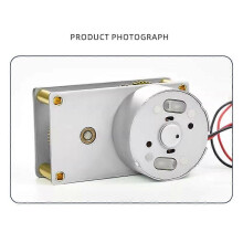 Motor de CC con escobillas en miniatura 4142-300 de 3 V, con reducción de engranajes lenta y regulación