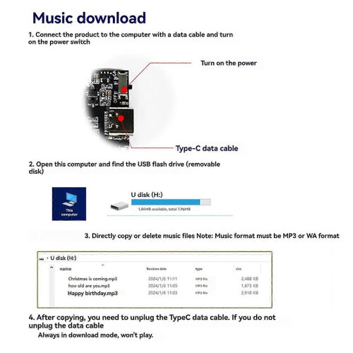 GC06 Recordable Sound Module MP3 Download Voice Module 1