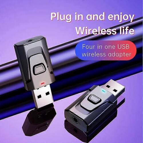 Δέκτης Bluetooth USB 4 σε 1 με μικρόφωνο, handsfree κλήσεις, ασύρμα 2