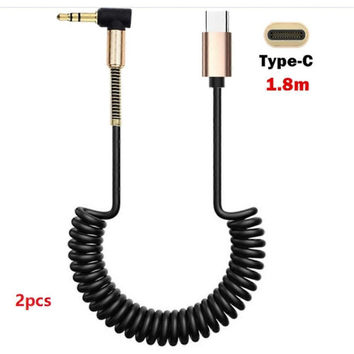 Σπιράλ USB C με ελατήριο σε προέκταση 90 μοιρών 3,5 χιλιοστών 1
