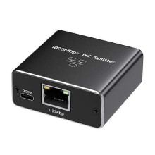 Gigabit-Ethernet-Splitter (1 Eingang, 2 Ausgänge) mit 1000 Mbit/s High-Speed-RJ45-Netzwerkverlängerungskabel