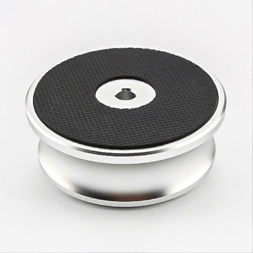 Record Weight Stabilizer Disc Balanced Clamp compatible for Turntable LP(Silver) 2