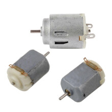 2 stuks mini 2-pins magnetische motoren 19000 RPM DC 3-6V compatibel met RC-modelvliegtuigen & 1x DC