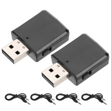 2er-Pack Bluetooth 5.0 Sender-Empfänger 2-in-1-Adapter für TV, Auto und Computer
