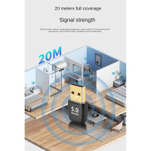 Bluetooth 5.4 Adapter USB Bluetooth Adapter für PC Dongle Kabellose Maus Tastatur Musik Audio Empfänger