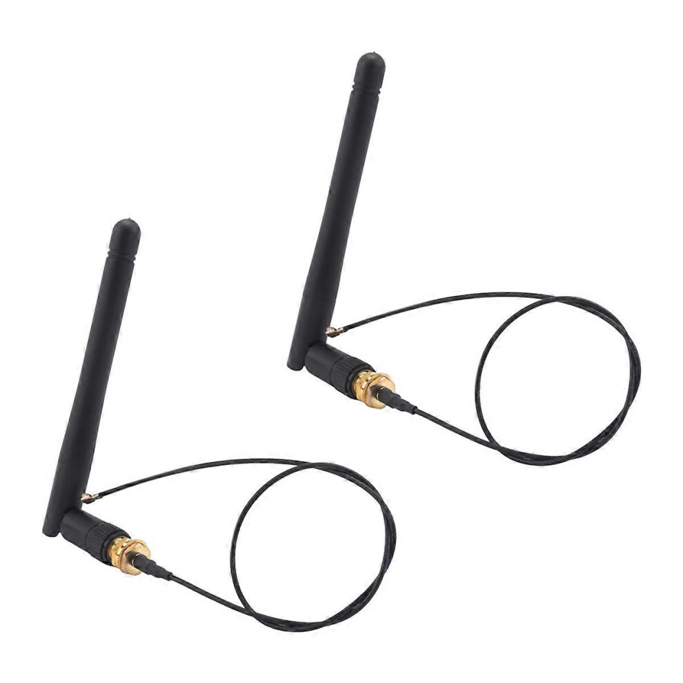 2Pcs/Lot 2.4Ghz 3Dbi Wifi 2.4G Antenna Aerial Rp-Sma Male Wireless Router+Pci U.fl Ipx To Rp Sma Mal 9319739799590