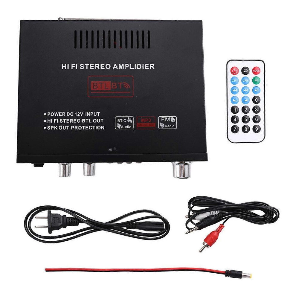 Ak35 800W Digital Amplifiers Bass Audio Power Bluetooth Amp Hifi Fm Subwoofer Speakers For Car Boat 9319739806960