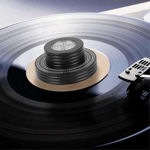 Βάρος δίσκου βινυλίου LP Record Weight Clamp Level Σταθεροποιητής πικάπ μαύρος 2