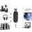Bluetooth Transmitter Wireless Portable Stereo USB Bluetooth 5.0 Transmitter Adapter compatible 3.5mm Audio Devices TV PC Car 4