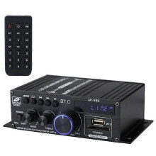 Ak380 800W 12V Ενισχυτής Ισχύος Bluetooth Στερεοφωνικός Οικιακός Ήχος