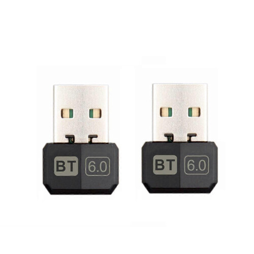 2 τεμάχια προσαρμογέας USB Bluetooth 6.0 για υπολογιστή, δέκτη π